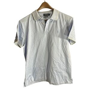 Polo Ralph Lauren Custom Slim Fit Light Blue Mens Polo Shirt Size L